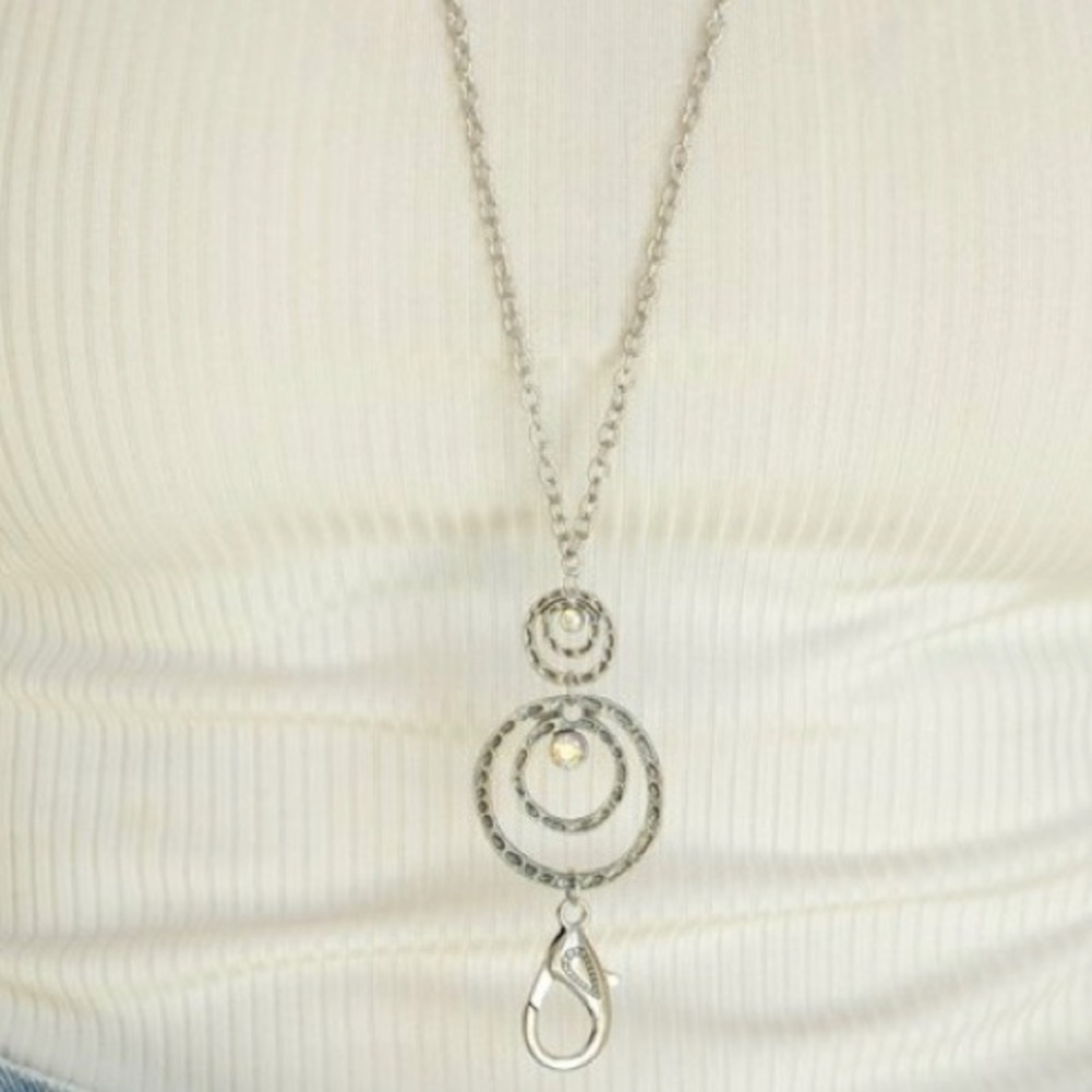 Minimalist Silver Geometric Necklace
